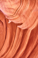 Red Sandstone Waves in Antelope Canyon, Arizona
