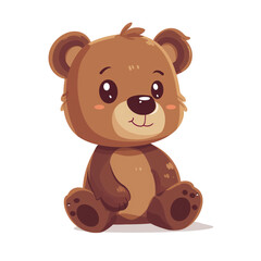 Obraz premium teddy bear cartoon isolated