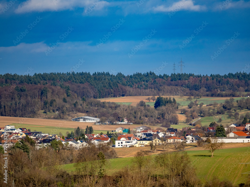 Canvas Prints Blick auf die Melachnthon Stadt Bretten