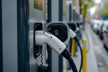 Power supply for electric car charging station Showcasing the growing trend of electric vehicles and sustainable transportation