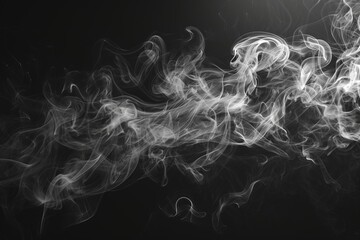 Product showcase Classic charm Black background Abstract smoke texture