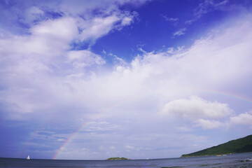 Obraz premium Arco-íris na Praia dos Ingleses em Florianópolis