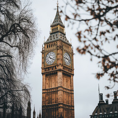 High-Resolution Photograph of Big Ben in London