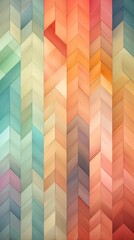 Colorful texture herringbone parquet background with vibrant pastel colors and geometric vertical pattern