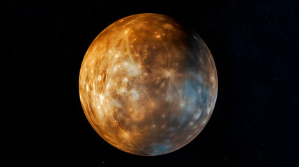 Imagen de mercurio desde un telescopio - obrazy, fototapety, plakaty