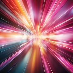 Futuristic speed motion with blue and red rays of light abstract background