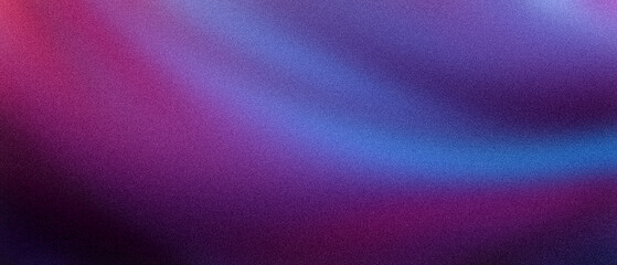 Ultra wide pink blue azure purple red dark gradient grainy premium background. Perfect for design, banner, wallpaper, template, art, creative projects, desktop. Exclusive quality, vintage style. 21:9