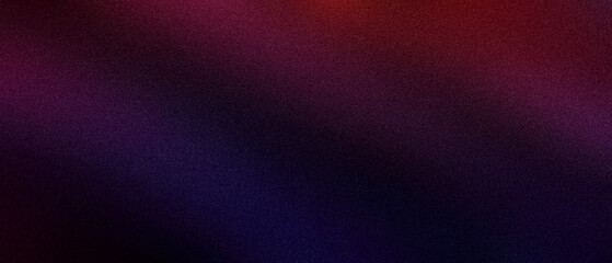 Ultra wide blue pink purple red orange dark gradient grainy premium background. Perfect for design, banner, wallpaper, template, art, creative projects, desktop. Exclusive quality, vintage style. 21:9