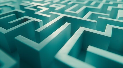 Lost in the Maze: Navigating Depression's Complexities in Ultra-Realistic 8K | Captured with Film Camera Zoom Lens, Reflecting Confusion and Lost Direction Amidst a Maze with No Clear Path