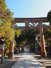岐阜県高山市八幡神社の鳥居