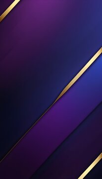 Abstract dark blue purple gradient background with square blue luxury premium purple background and gold line. Abstract Elegant diagonal striped, purple background and black abstract, dark