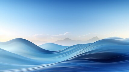 cloudy mountain blue wavy background