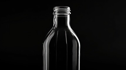  a black and white photo of a bottle with a stopper on the top of the bottle and a stopper on the bottom of the bottle on the bottom of the bottle.