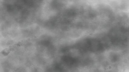 Black clouds isolated on transparent background