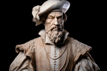 Ferdinand Magellan statue. - obrazy, fototapety, plakaty