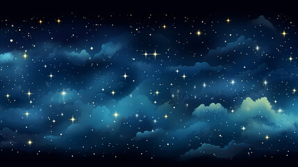 Fototapeta premium Countless stars twinkle in the night sky