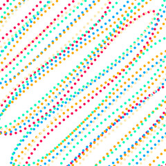 Abstract colorful doted wavy lines pattern illustration 