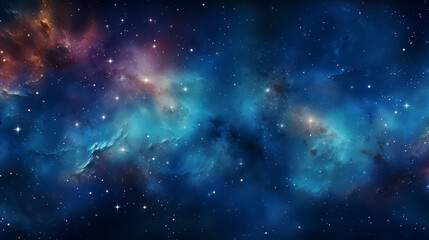 Naklejka premium Mysterious star themed gradient background with countless twinkling stars