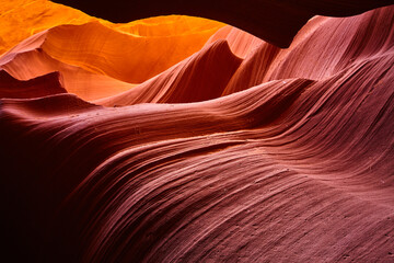 Antelope Canyon Waves and Light Play, Arizona