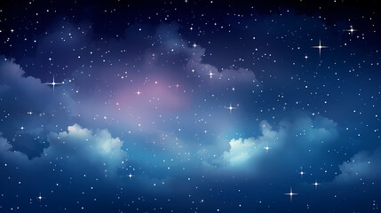 Fototapeta premium Countless stars twinkle in the night sky