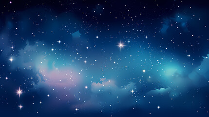 Fototapeta na wymiar Countless stars twinkle in the night sky