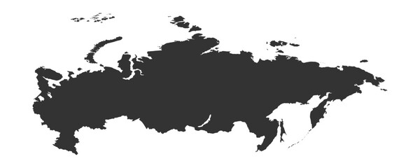 vector map Russia - obrazy, fototapety, plakaty