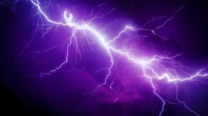 Obraz na płótnie Canvas Lightning on the sky, gloomy ominous thunder and lightning background