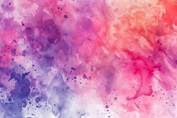A watercolor texture with a blend of purple, pink, and blue hues dotted with speckles, creating an artistic, dreamy backdrop.