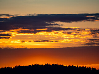 Abendhimmel nach Sonnenuntergang