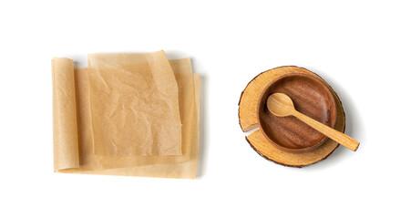 Crumpled Baking Paper, Kraft Cooking Paper Sheet, Bakery Parchment, Greaseproof Material