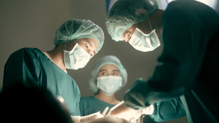 Medical team in hospital surgery