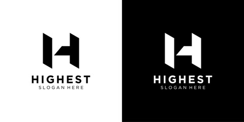 Obraz premium H Letter Shape Logo