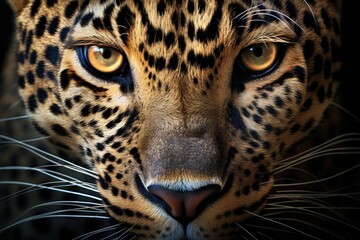 leopard portrait close up wildlife animal