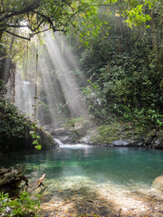 Cascada en la comarca de Panamá, lugares místicos