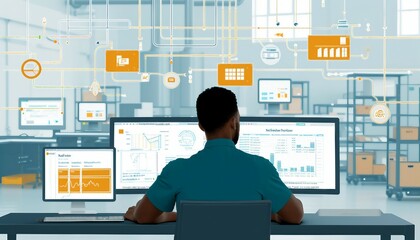Automated Document Workflow Systems, Depict the efficiency of automated document workflow systems with an image showcasing automated processes such as document routing and approval, AI 