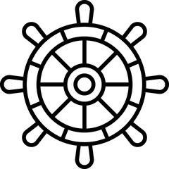 Fototapeta premium Rudder Icon