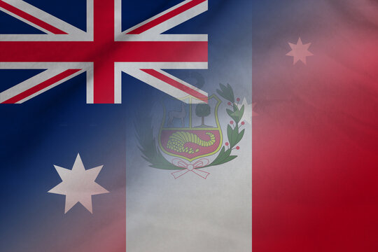 Australia and Peru official flag international relations PER AUS