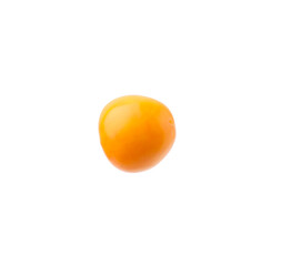Ripe orange physalis fruit isolated on white