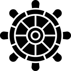 Obraz premium Rudder Icon