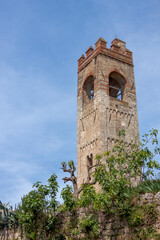 Fototapeta na wymiar Kirchturm Sant'Agata, Asciano