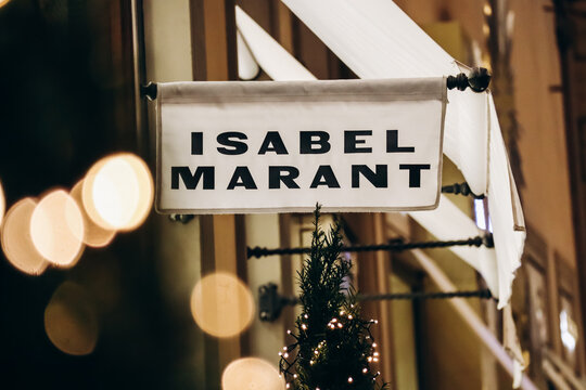 Florence, Italy - 29 December, 2023: Isabel Marant store sign in the center of Florence