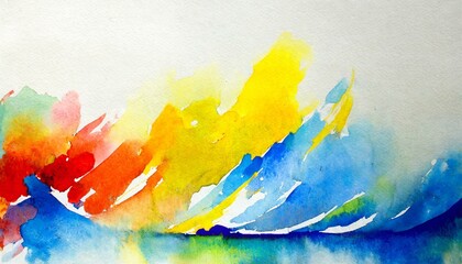 Abstract watercolor background with free copy space for text