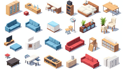 Furniture Tileset for Game