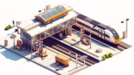 Train Collection Tileset Isometric