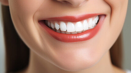 Obraz premium close up of a woman's smile