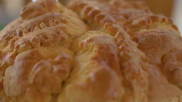 Fresh Baked Sweet Cheese Bread For Easter Holiday