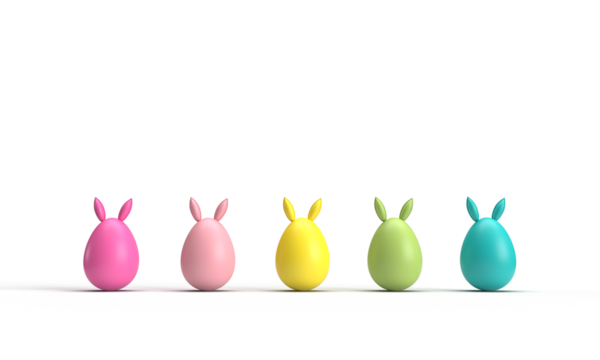 group set colorful happy easter egg march april month ear bunny rabbit spring time season holiday pattern yellow pink green blue color beautiful object collection gift pastel gift happy easter egg 
