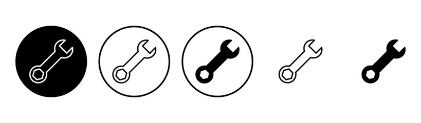 Wrench icon set. repair icon vector. tools icon vector
