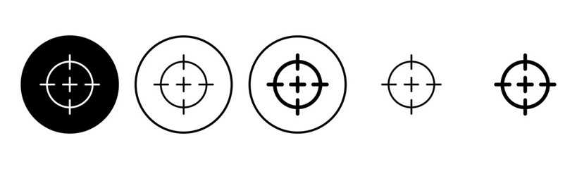 Target icon set. goal icon vector. target marketing icon vector - obrazy, fototapety, plakaty