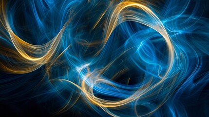 Fototapeta premium Blue and Yellow Abstract Background - Colorful Design for Modern Creative Projects